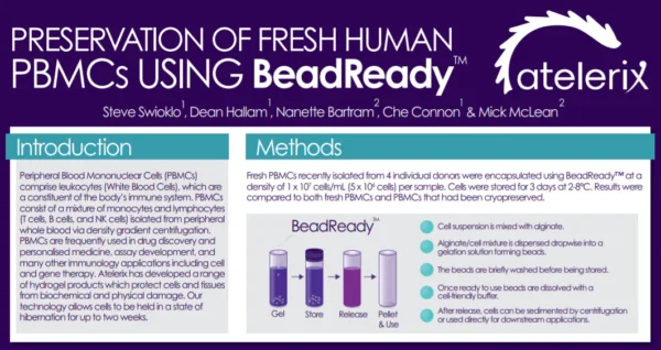 Preservation of fresh human PBMCs using BeadReady™
